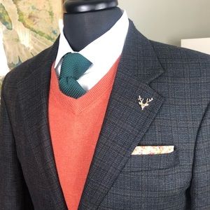 Oscar de la Renta. 40R Blazer - Black 100% wool